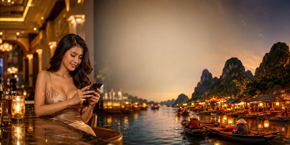 Người xem cá cược bóng đá tại Ninh Bình với phong cảnh thiên nhiên hùng vĩ