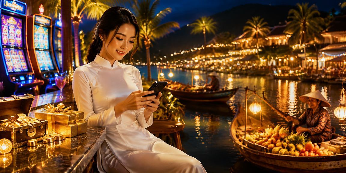 Trải nghiệm chơi slot game áo dài tại Phú Quốc trên ứng dụng di động mienbac